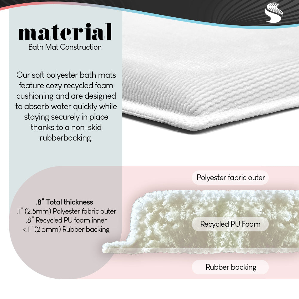 Seven Trees Design Miami Beach Lifeguard Hut Plush Bathroom Floor Mat