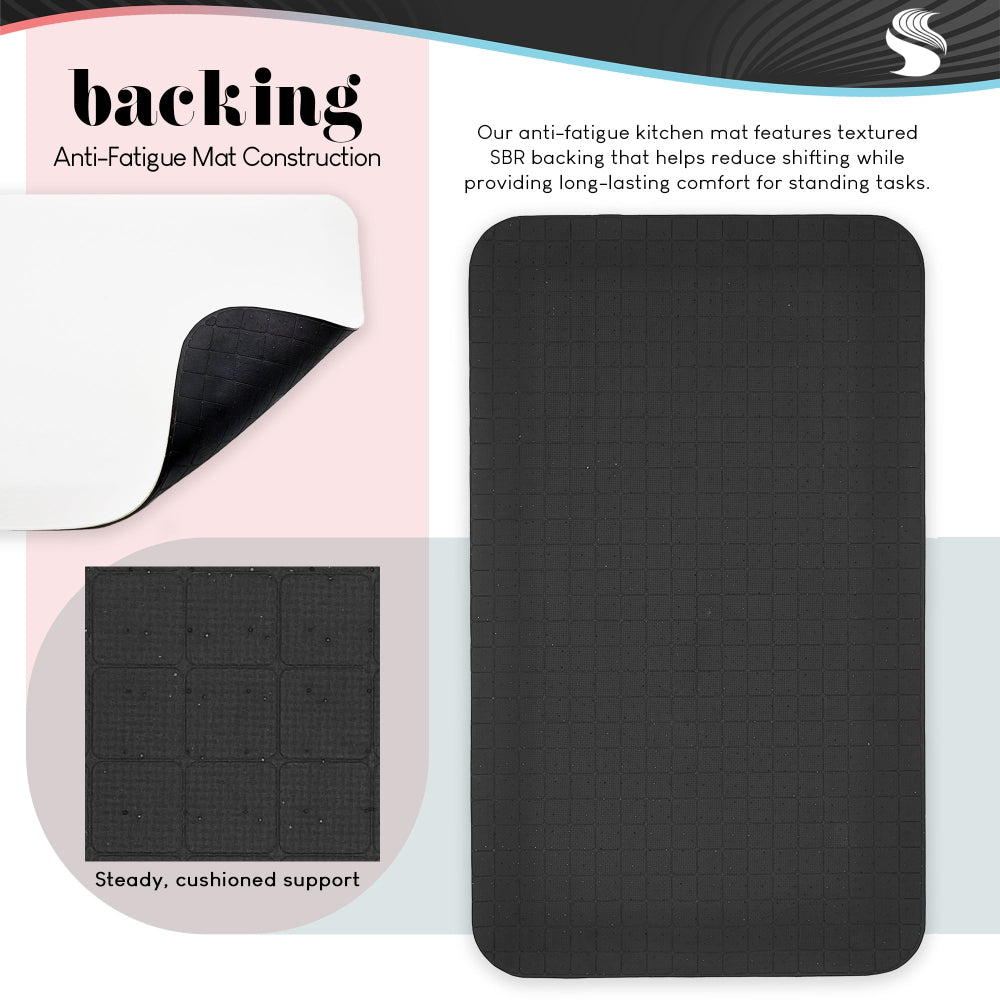 Lanie Loreth Beauty Of The Blossom on Black Kitchen Floor Mat