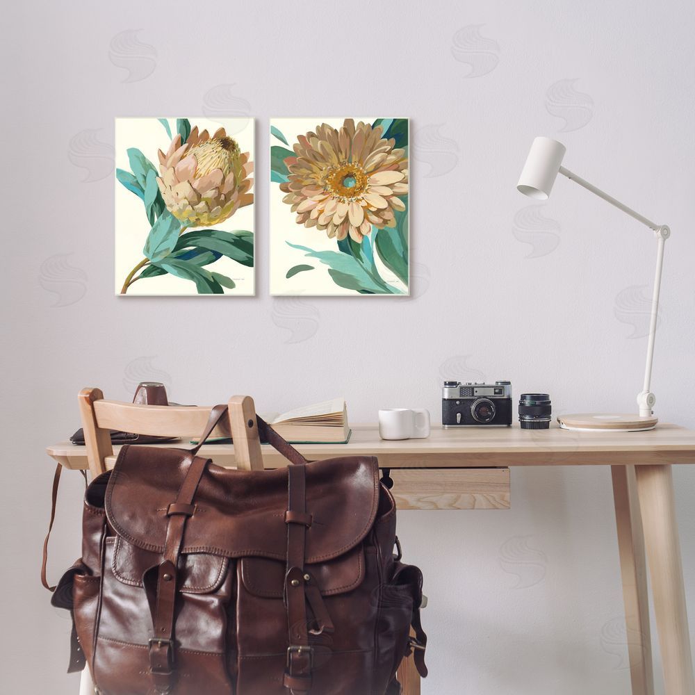 Danhui Nai Garden Flower Details Minimal Canvas Wall Art Print in Room