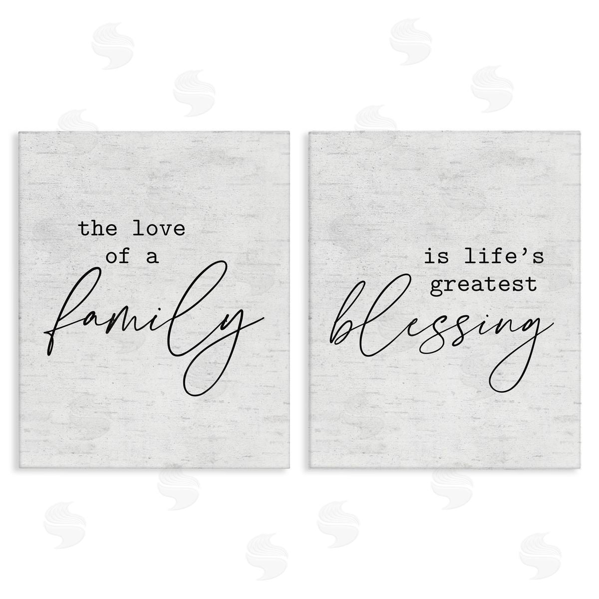 Life's Greatest Blessing Quote Canvas Wall Art, Home Decor by Lettered and Lined