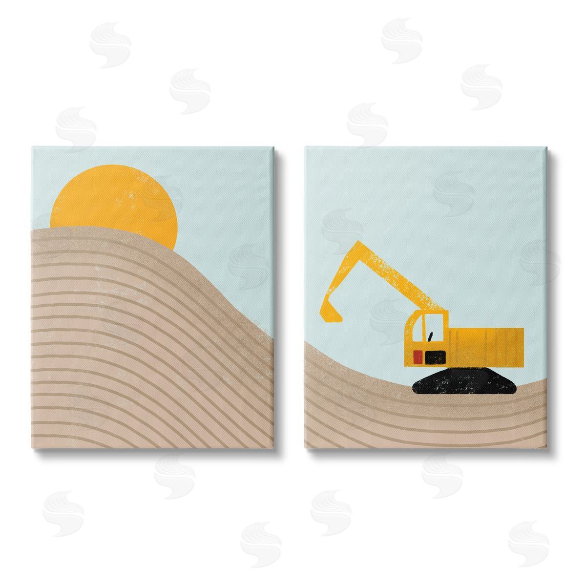 Stupell Studio Construction Truck Under Desert Sun Canvas Wall Art Print
