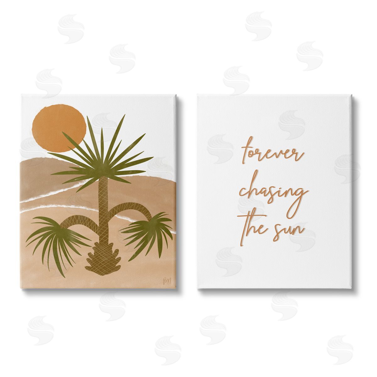 Birch & Ink Forever Chasing the Sun Phrase Canvas Wall Art Print