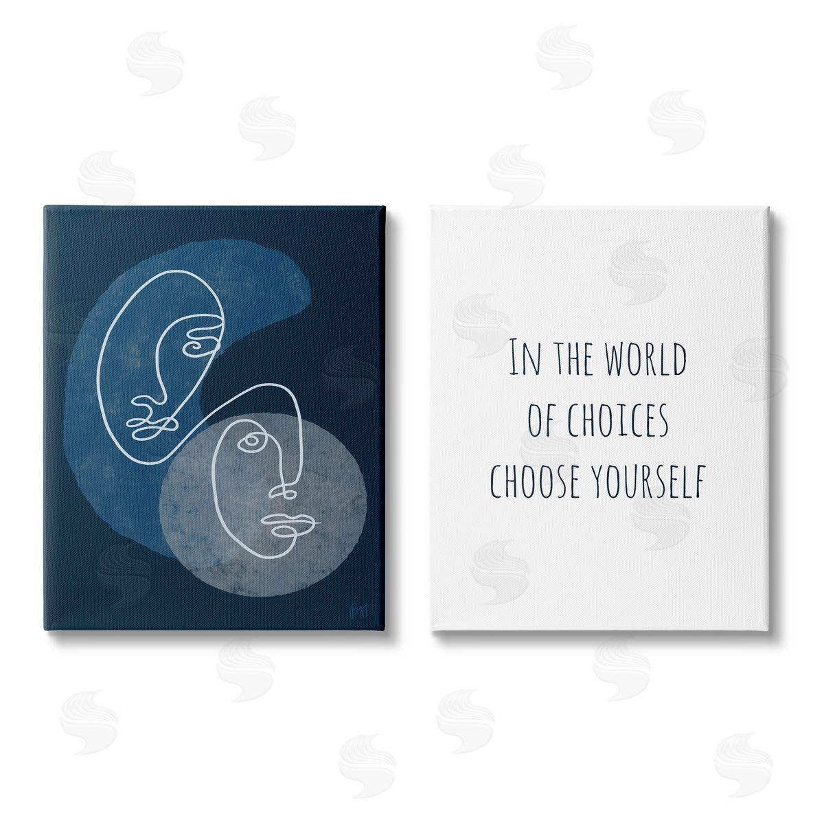 Birch & Ink In The World Choose Yourself Canvas Wall Art Print