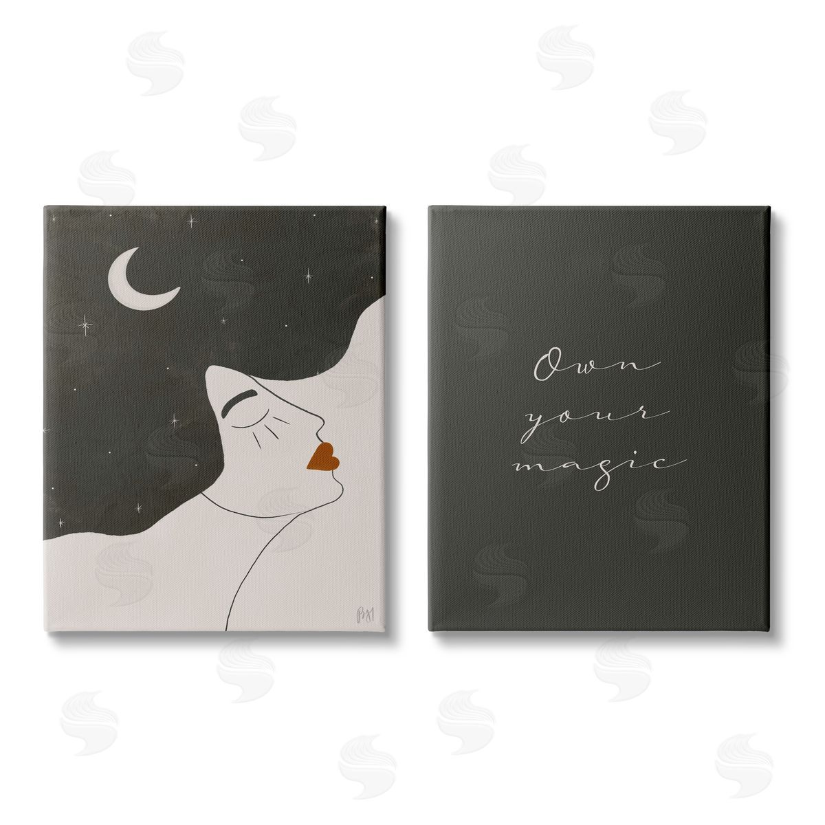 Birch & Ink Own Your Magic Abstract Starry Night Canvas Wall Art Print