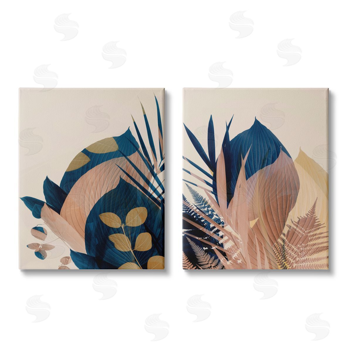 Ian Winstanley Forest Floor Fern Foliage Bold Leaves Canvas Wall Art Print