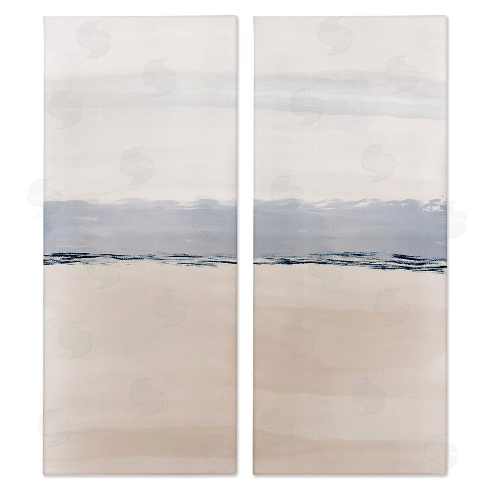 Emily Navas Abstract Nautical Shoreline Landscape Canvas Wall Art Print
