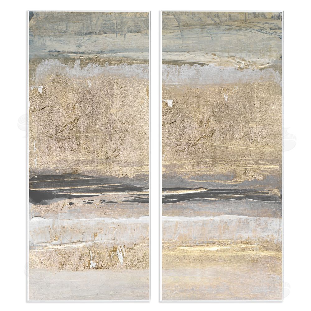 Lanie Loreth Abstract Earth Soil Textured Brown Grey Collage Wooden Wall Plaque Art Print