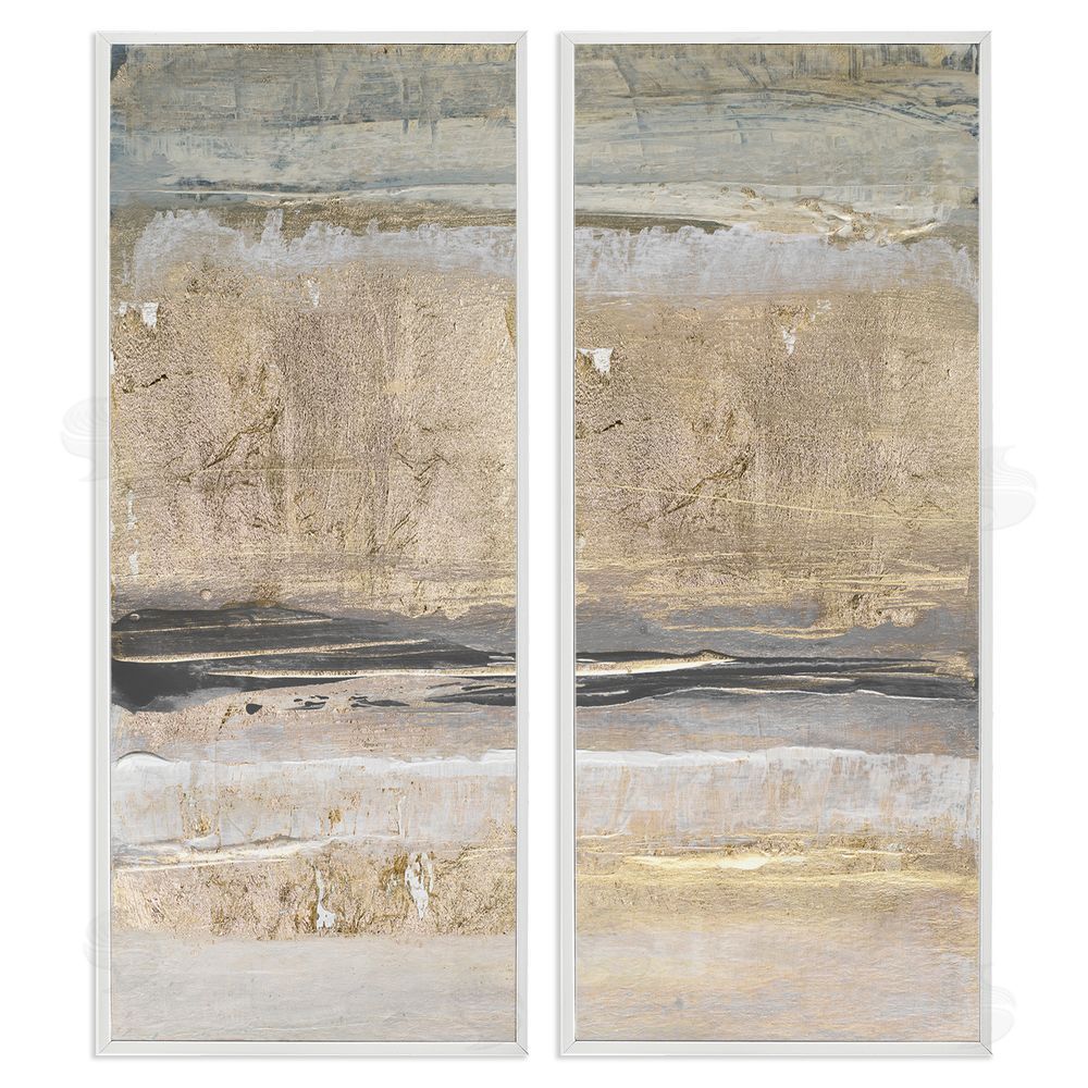 Lanie Loreth Abstract Earth Soil Textured Brown Grey Collage White Framed Giclee Wall Art Print
