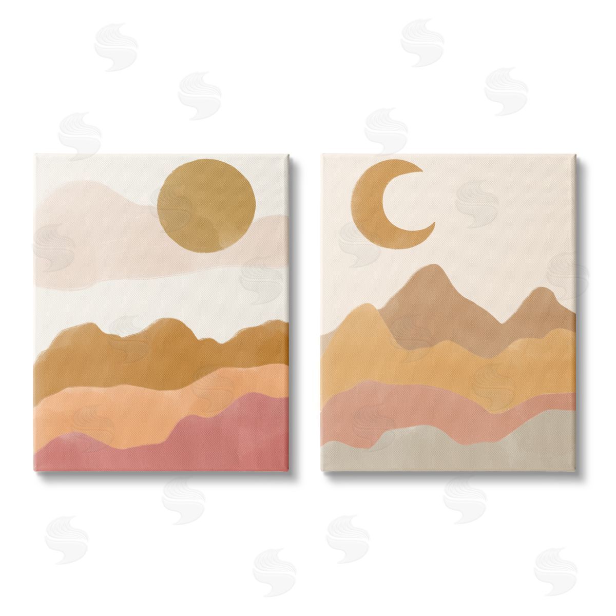 Taylor Shannon Designs Daily Outdoor Desert Landscape Terracotta Canvas Wall Art Print