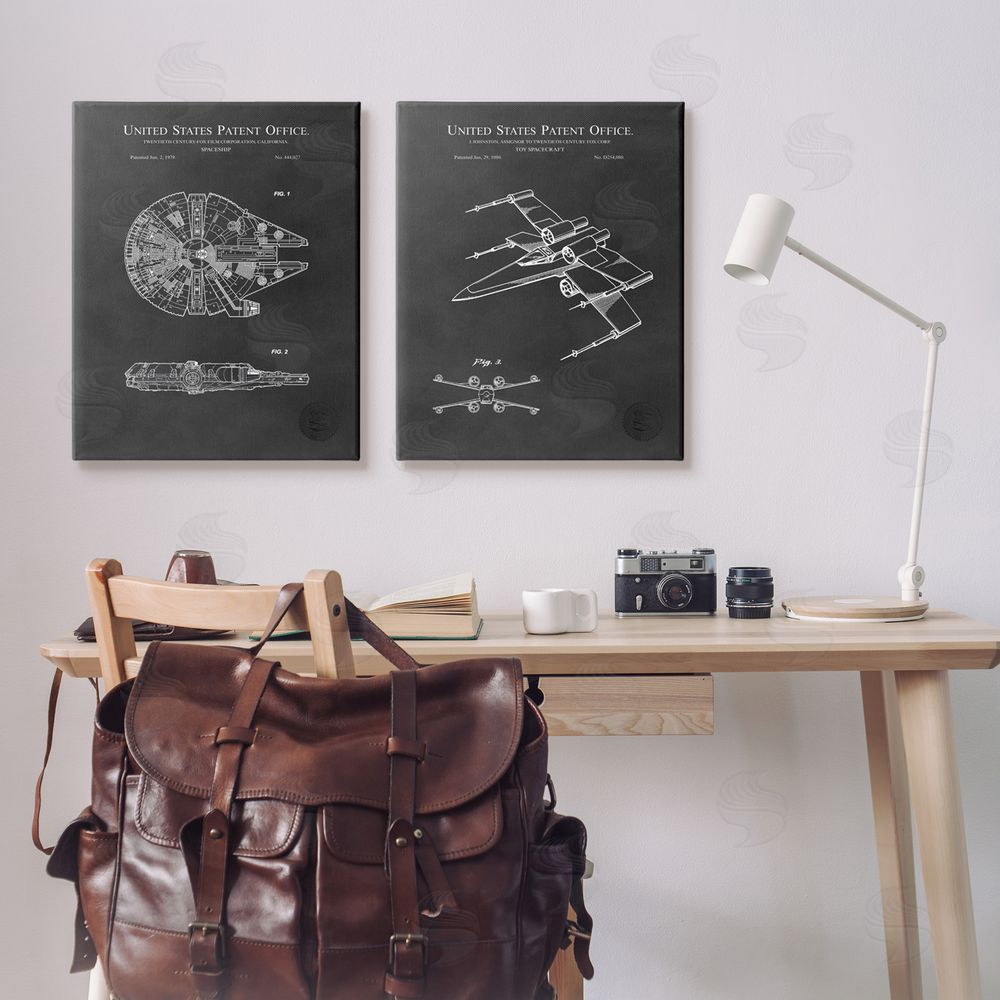 Karl Hronek Space Ships Science Fiction Pop Culture Canvas Wall Art Print in Room