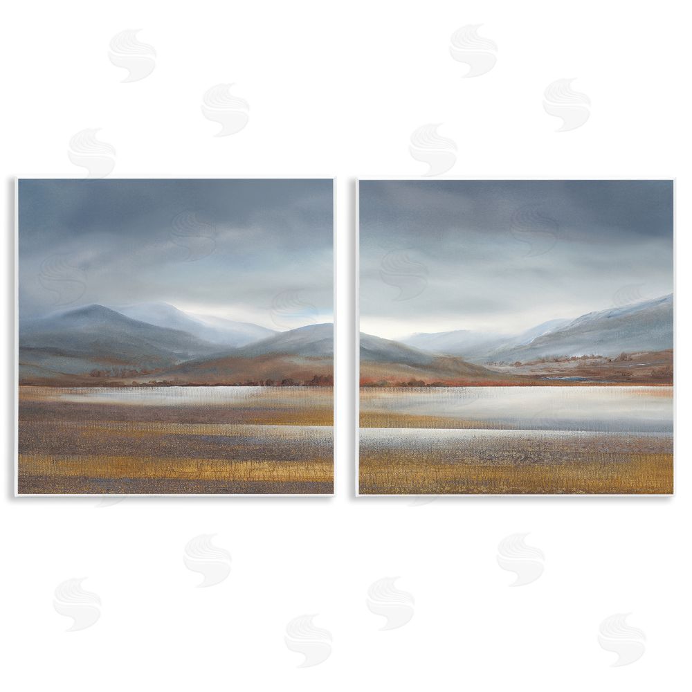 Lyn Timmington Cloudy Weather Sky Rural Pasture Wooden Wall Plaque Art Print