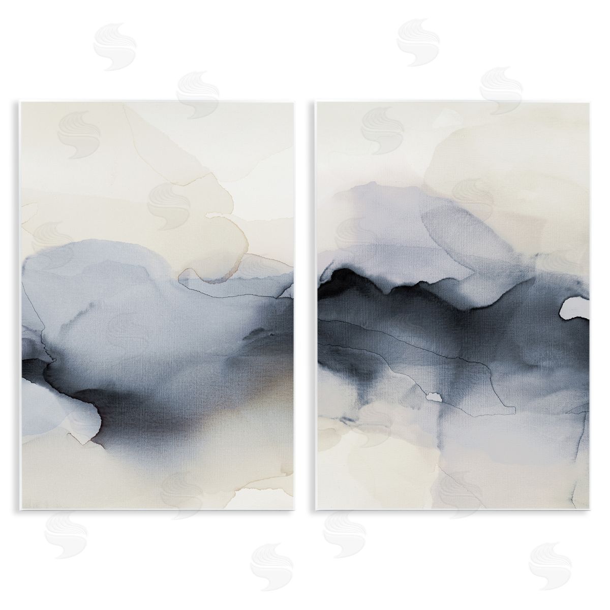 Mysterious Abstract Obscure Watercolor Wood Plaque Wall Art, Home Decor by Kippi Leonard