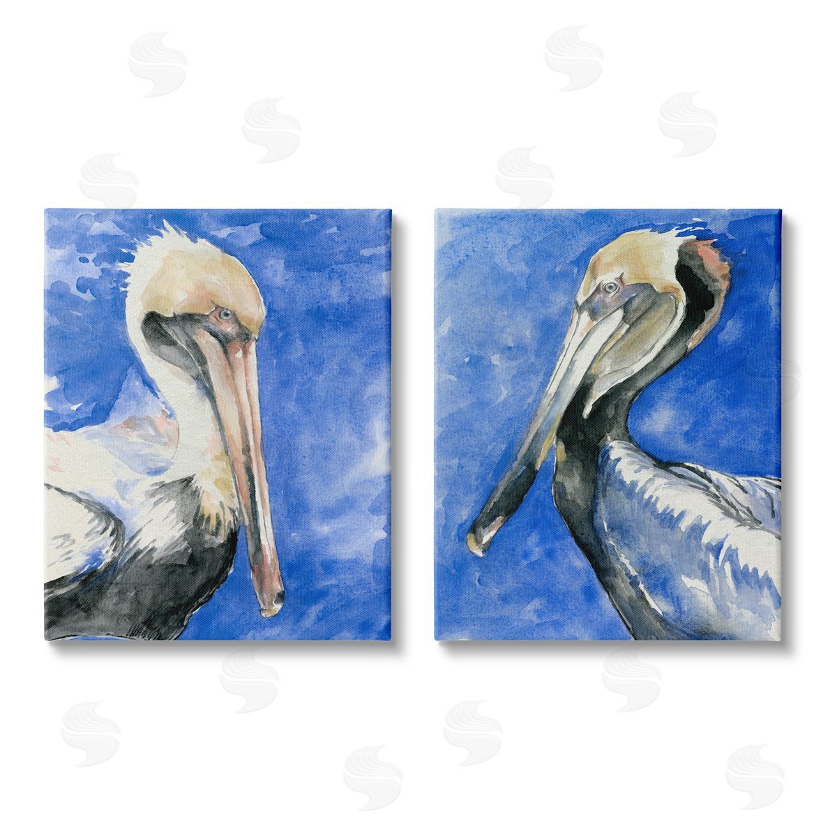 Jennifer Paxton Parker Nautical Pelican Birds Portrait Nature Canvas Wall Art Print