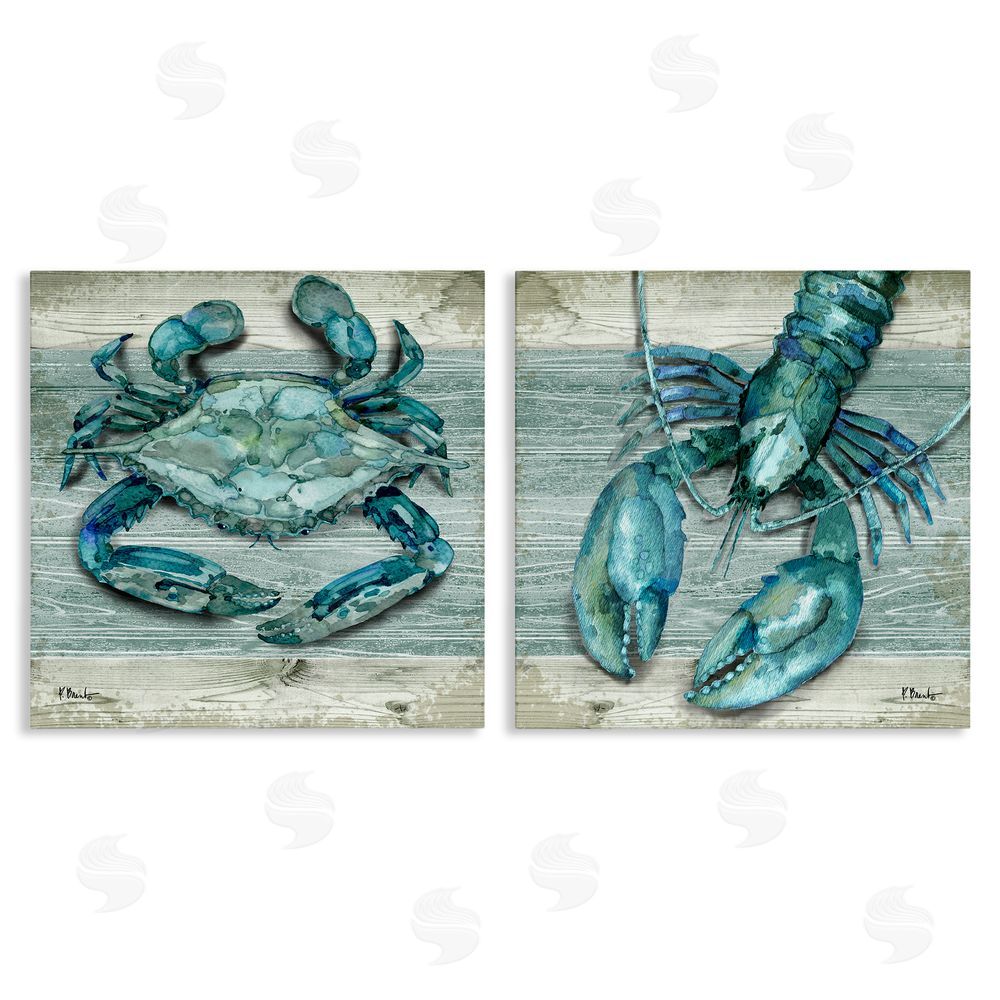 Paul Brent Rustic Crab Northpoint Lobster Canvas Wall Art Print