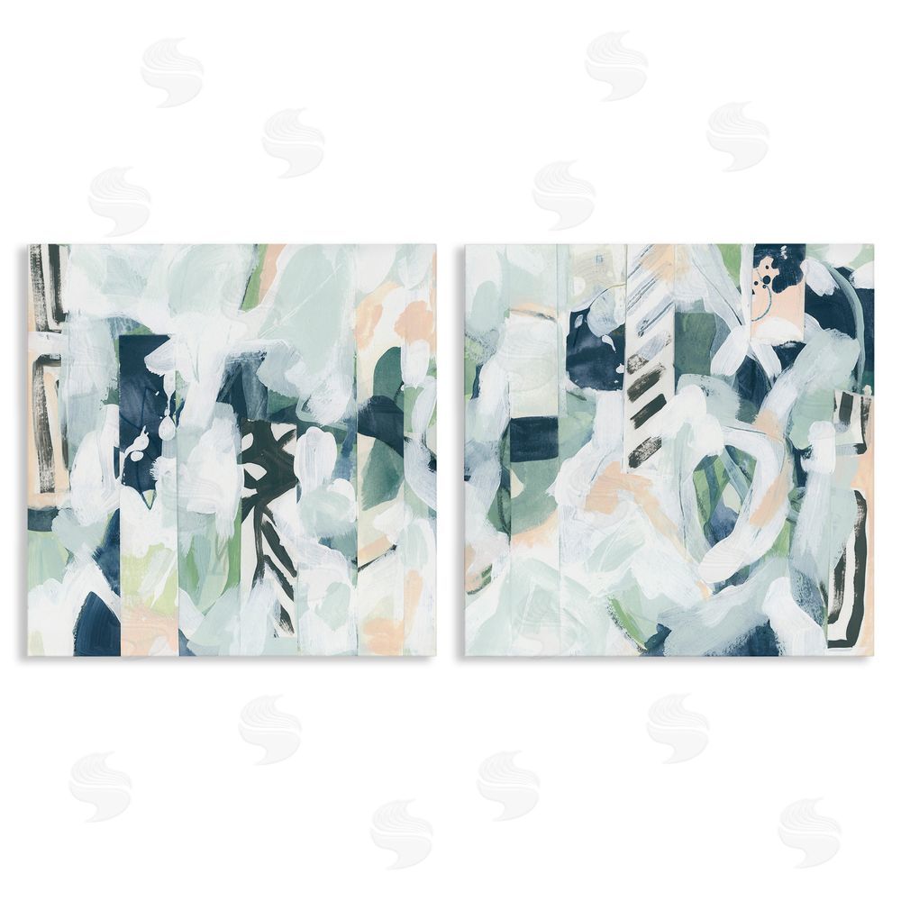 June Erica Vess Modern Mixed Pattern Arrangement Canvas Wall Art Print
