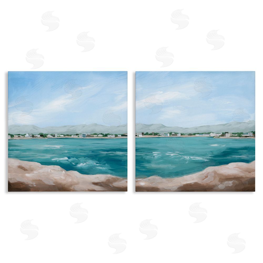 Grace Popp Rocky Coastal Ocean Waves Canvas Wall Art Print