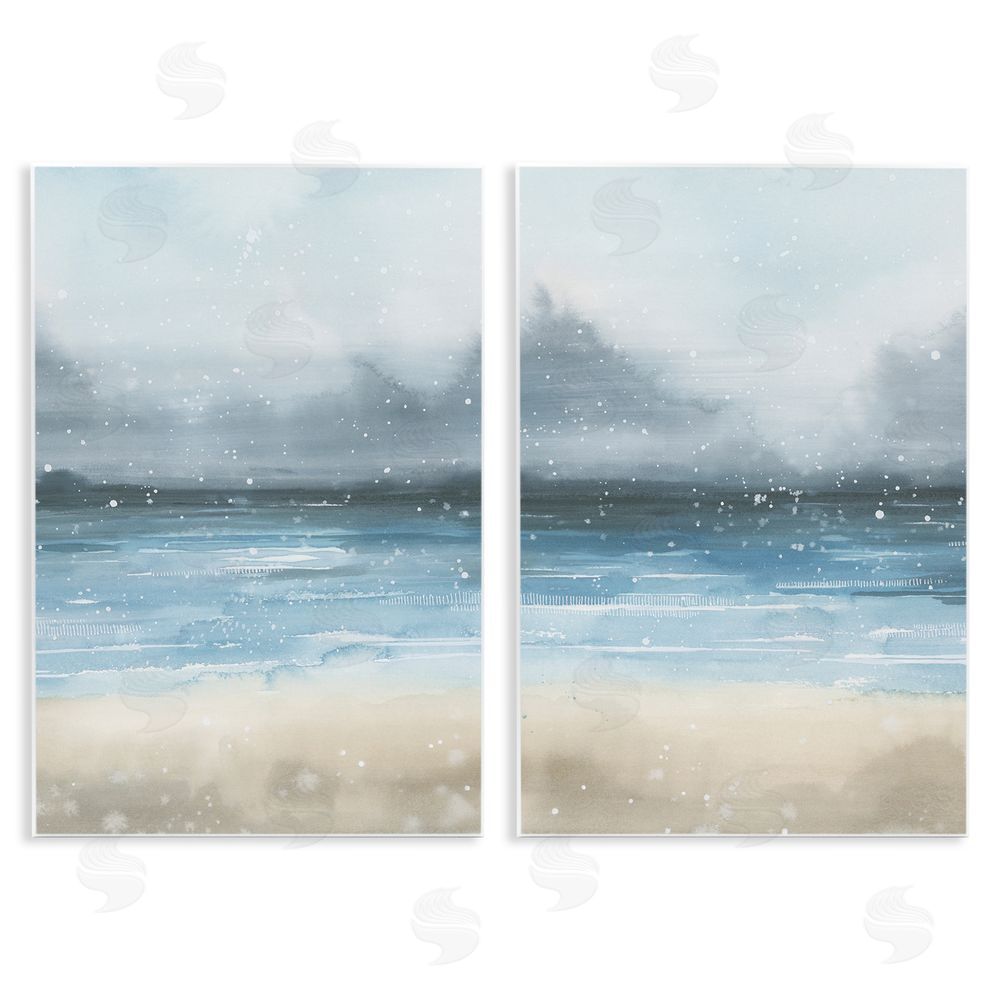 Grace Popp Stormy Coastal Ocean Waves Wooden Wall Plaque Art Print