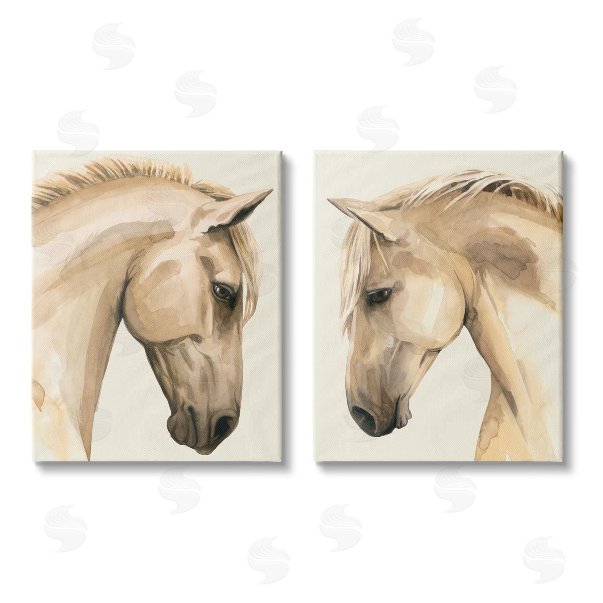 Grace Popp Stoic Farm Horse Portrait Canvas Wall Art Print