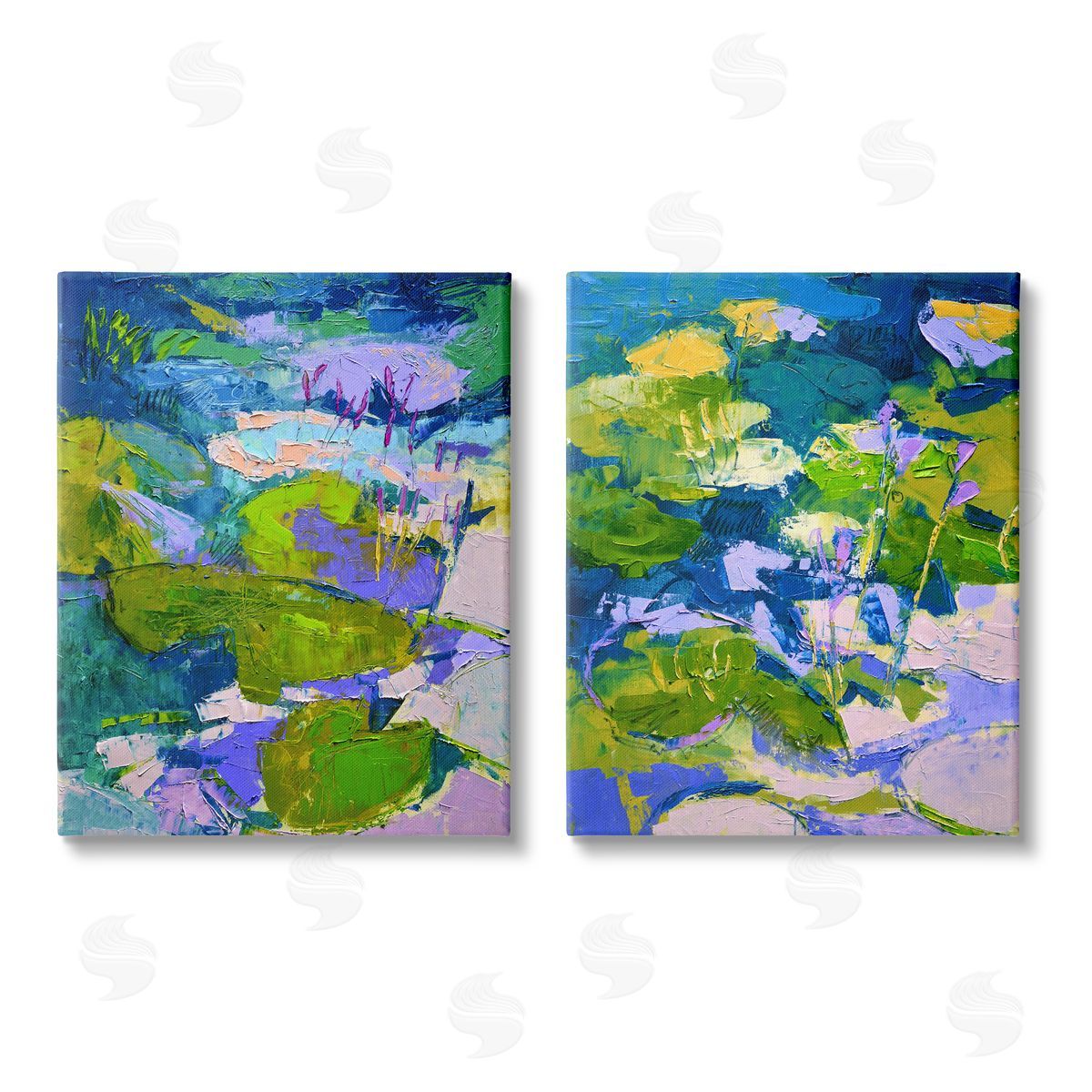 Dorothy Fagan Floating Lotus Blossom Pond Canvas Wall Art Print