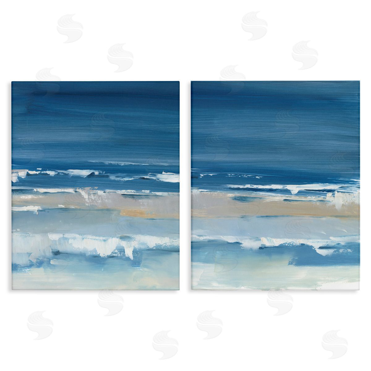Crashing Beach Wave Shore Canvas Wall Art, Home Decor by Ethan Harper
