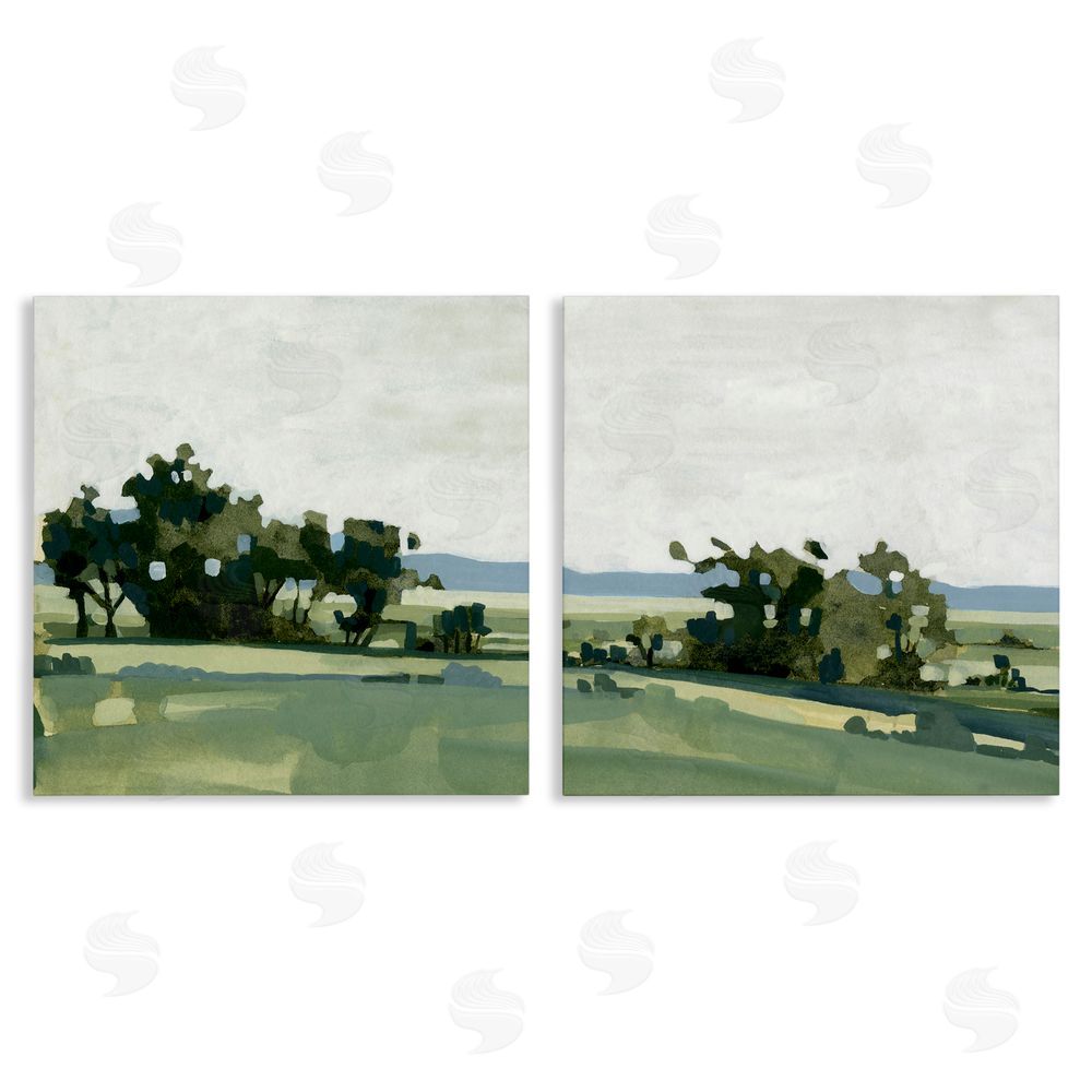 Emma Caroline Countryside Grassland Nature Landscape Canvas Wall Art Print