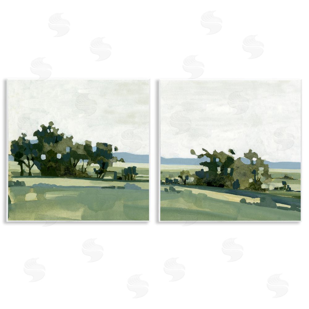 Emma Caroline Countryside Grassland Nature Landscape Wooden Wall Plaque Art Print