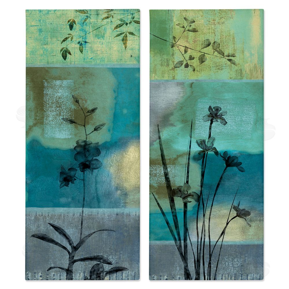 Chris Donovan Contemporary Blooming Orchid Sprouts Canvas Wall Art Print