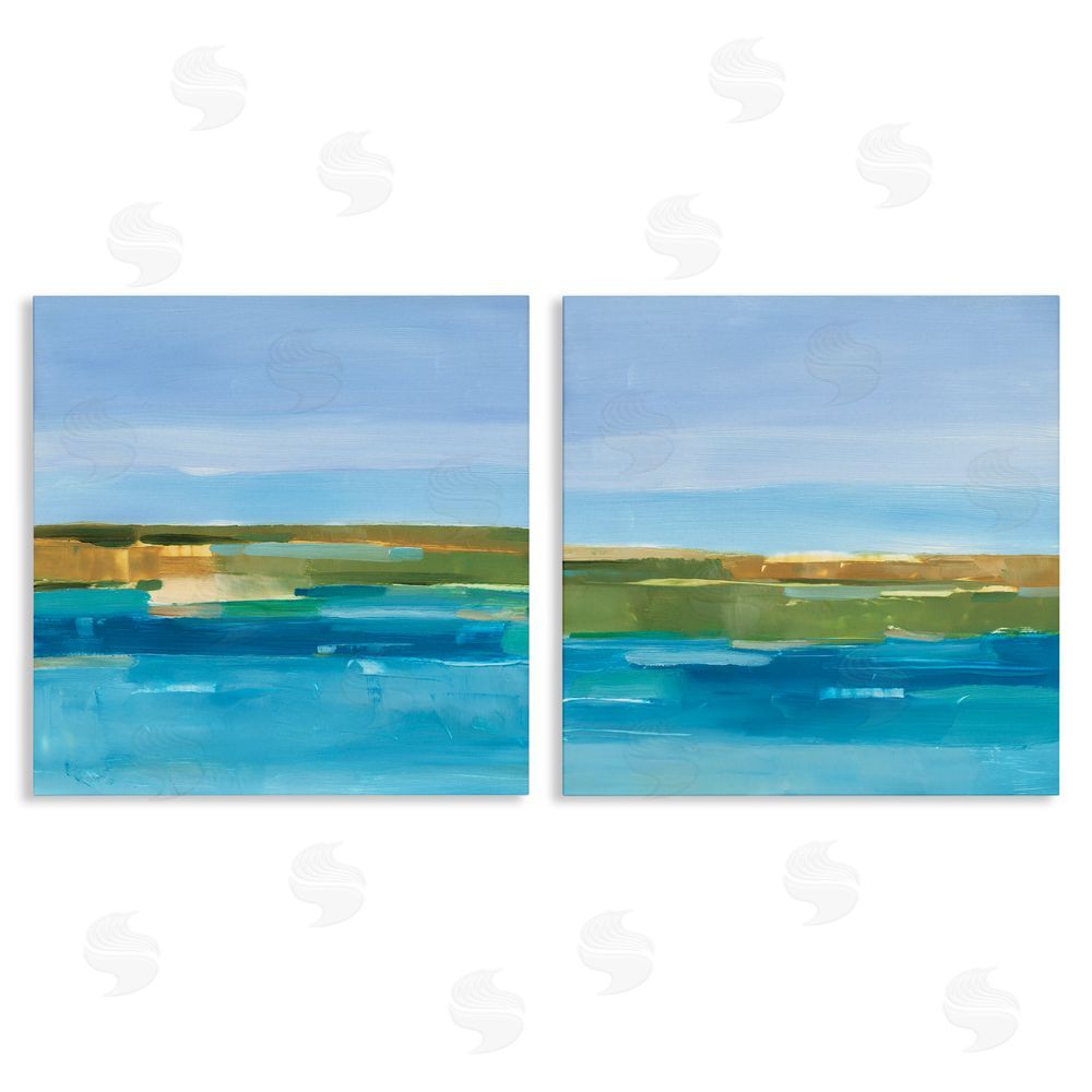Ethan Harper Abstract Ocean Landscape Canvas Wall Art Print