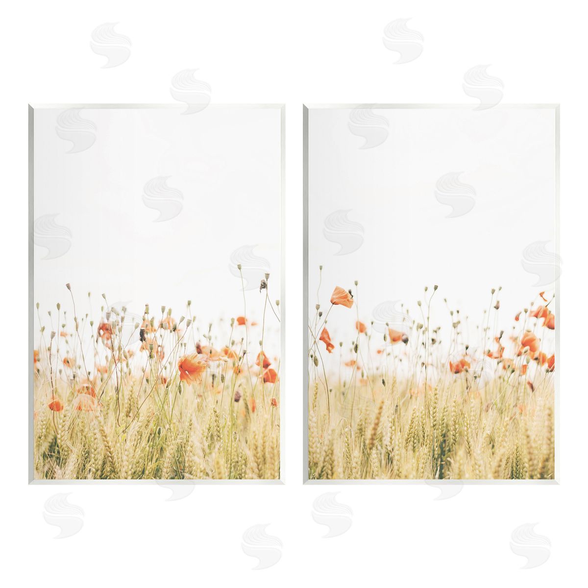 Krista Broadway Rural Poppy Field Wall Plaque Art