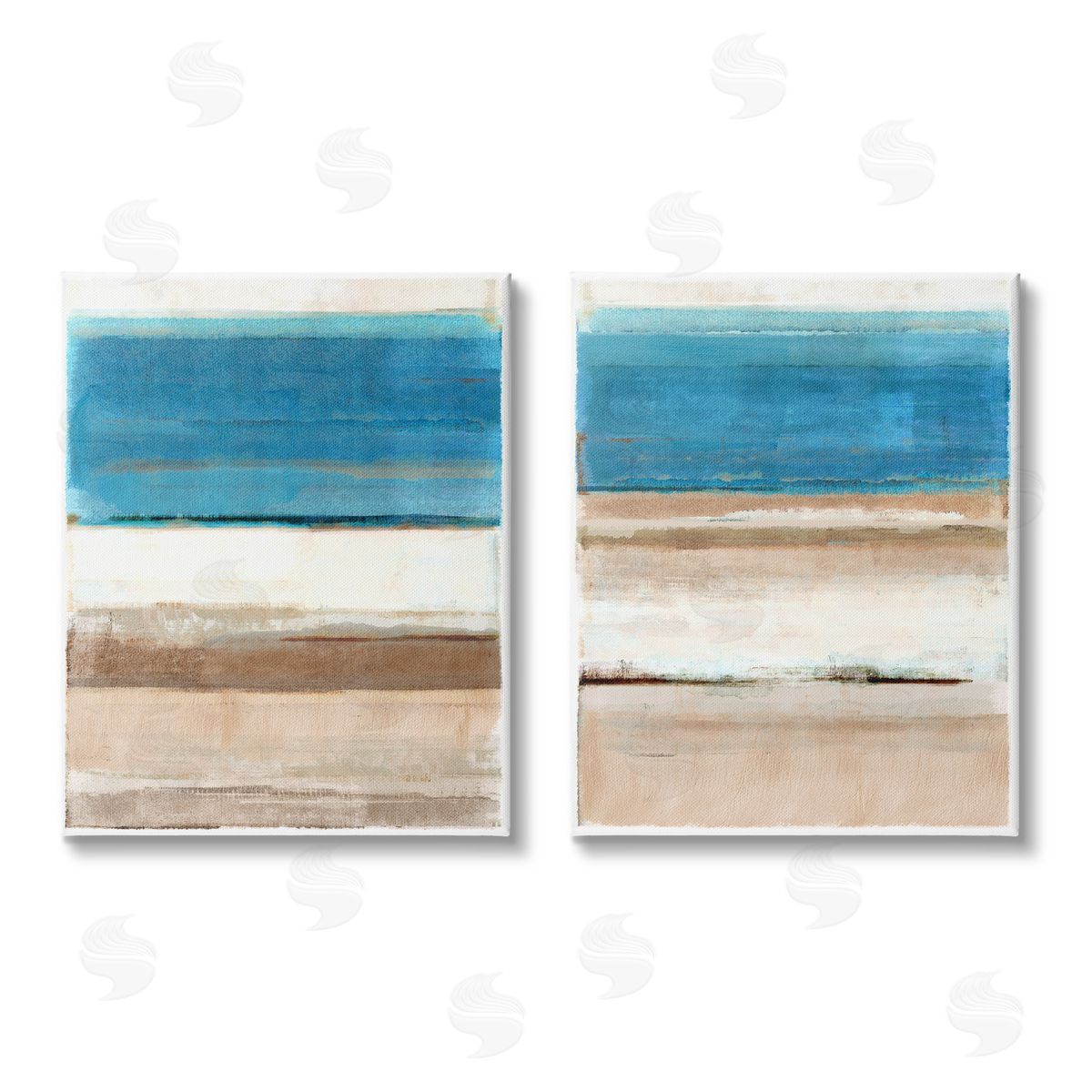 Flora Kouta Abstract Nautical Abstraction Canvas Wall Art