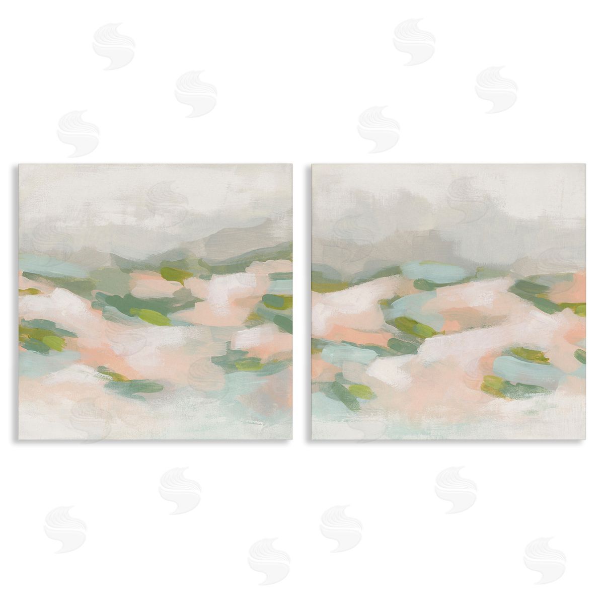 June Erica Vess Pastel Hills Abstraction Canvas Wall Art Print