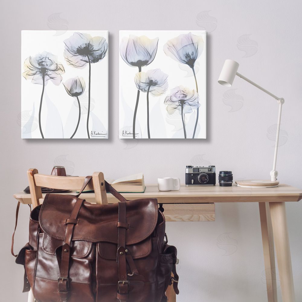 Albert Koetsier Modern X-Ray Blooms Canvas Wall Art Print in Room