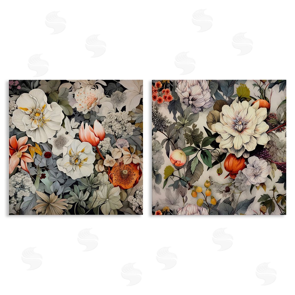 Lazar Studio Vintage Blooms Arrangement Canvas Wall Art Print