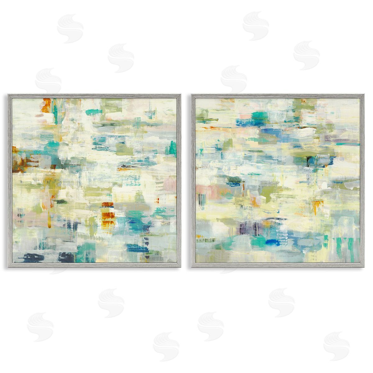 Lisa Ridgers Complex Patterned Abstraction Gray Framed Giclee Wall Art Print