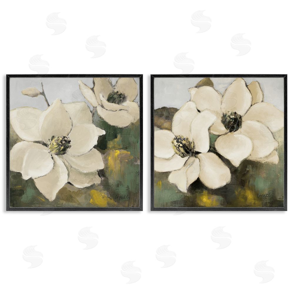 Lanie Loreth Blooming Magnolia Blossom Black Framed Giclee Wall Art Print