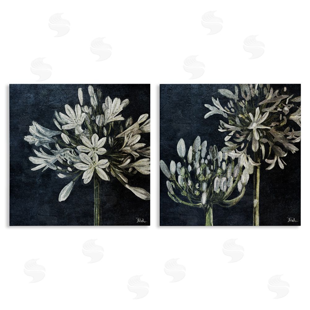 Patricia Pinto Blossoming Flower Stem Canvas Wall Art Print