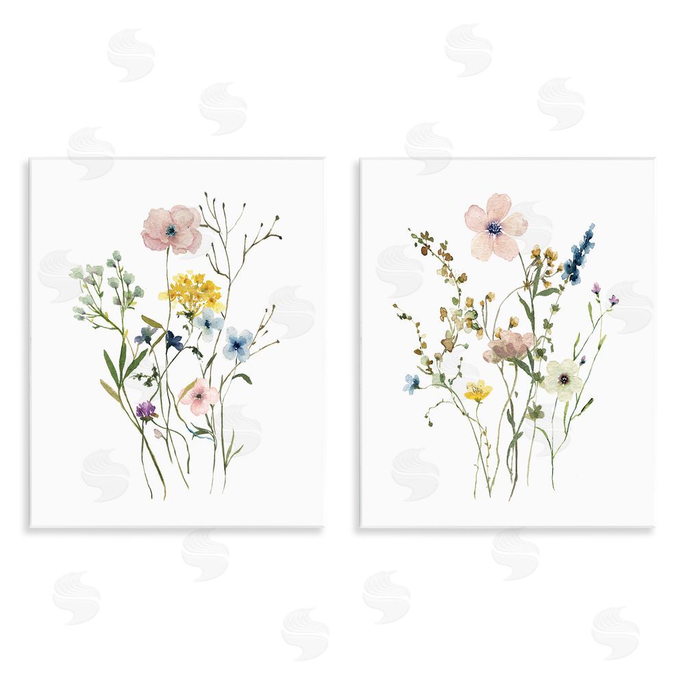 Livi Finn Artfully Arranged Wildflowers Wooden Wall Plaque Art Print
