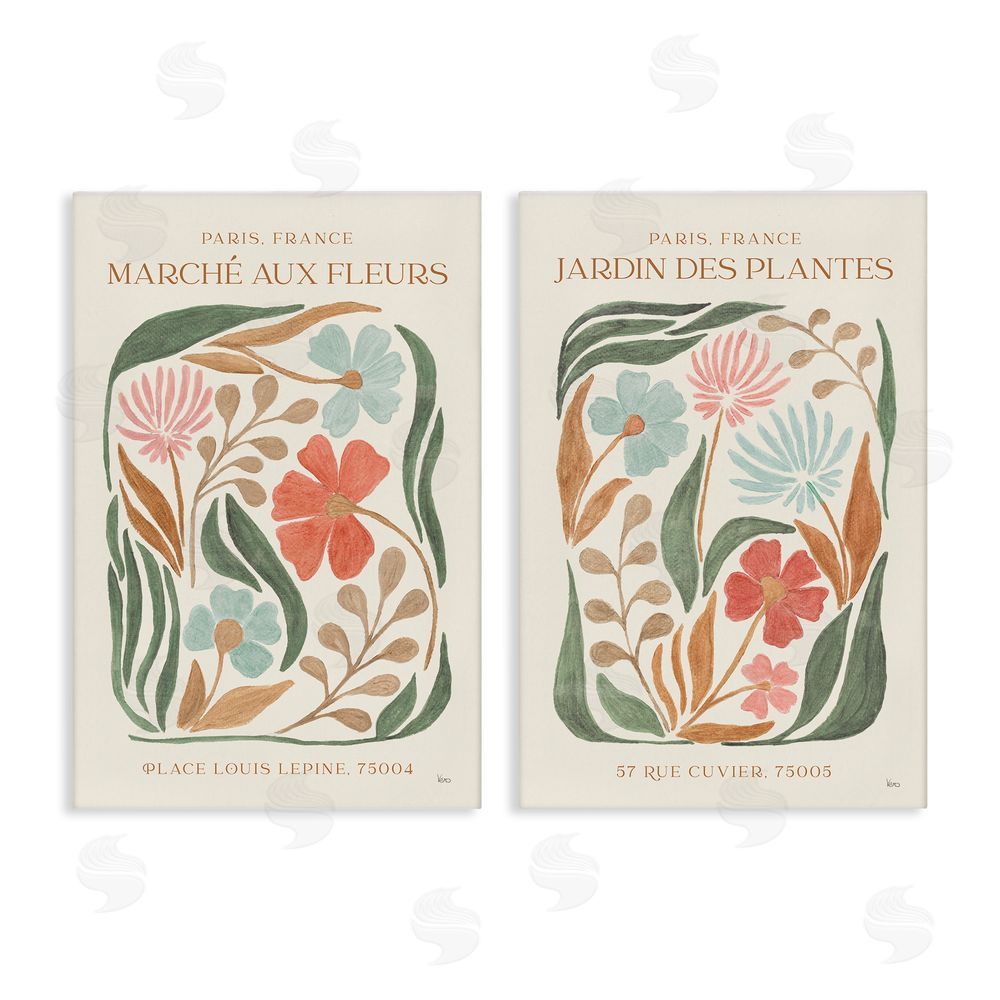 Veronique Charron French Flower Garden Market Canvas Wall Art Print