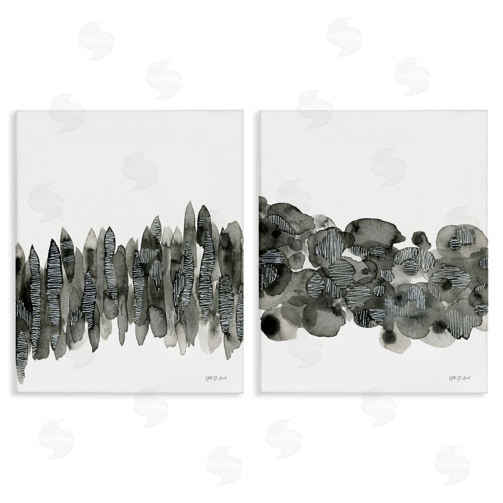 Yvette St. Amant Abstract Charcoal Kindling Canvas Wall Art Print
