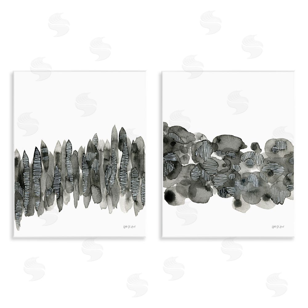 Yvette St. Amant Abstract Charcoal Kindling Wooden Wall Plaque Art Print