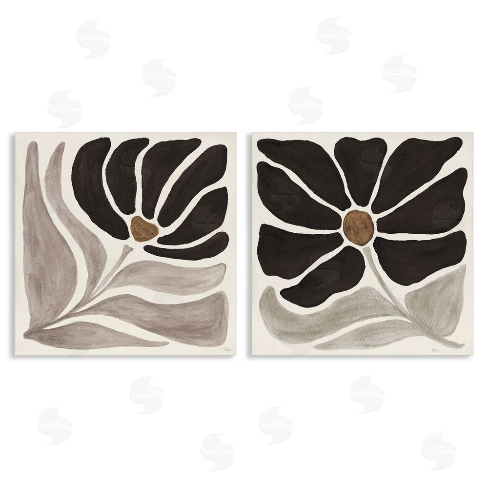 Veronique Charron Large Modern Flower  Canvas Wall Art Print