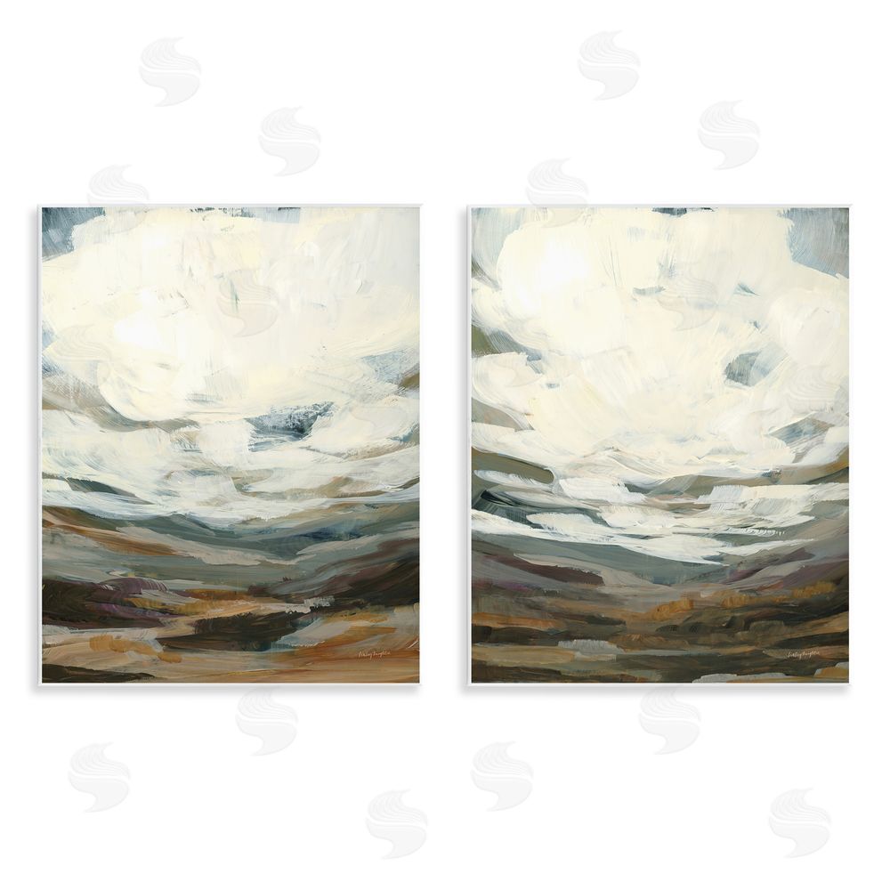 Haley Knighten Overcast Timber Thicket  Wooden Wall Plaque Art Print