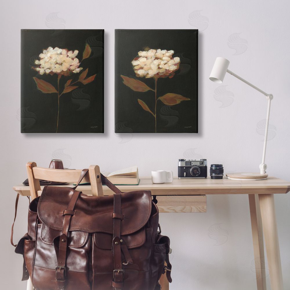 Haley Knighten Solitary Bloom Before Fall Canvas Wall Art Print in Room