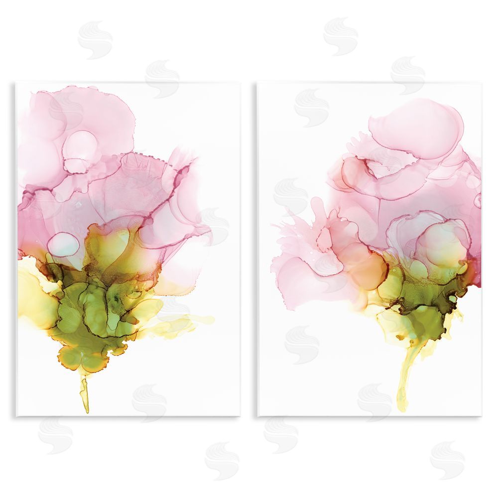 Jennifer Goldberger Blooming Pink Ink Blossom Wooden Wall Plaque Art Print