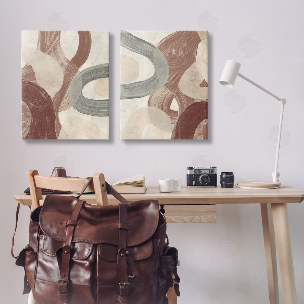 June Erica Vess Curvy Abstract Swirls  Canvas Wall Art Print in Room