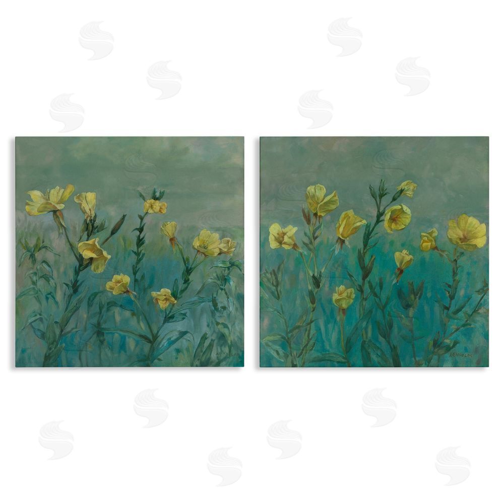 Graham Reynolds Evening Primrose Flower Unfurling Canvas Wall Art Print