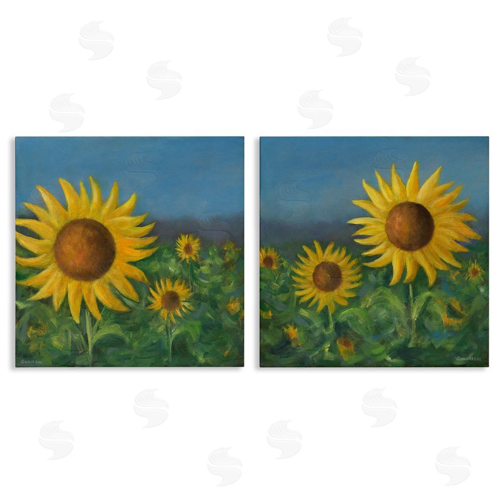 David Swanagin Gorgeous Sunflower Field Canvas Wall Art Print