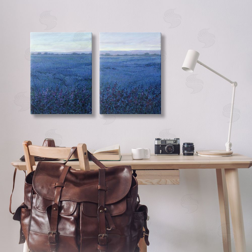 Tim O'Toole Flowering Field Purple Haze Canvas Wall Art Print in Room