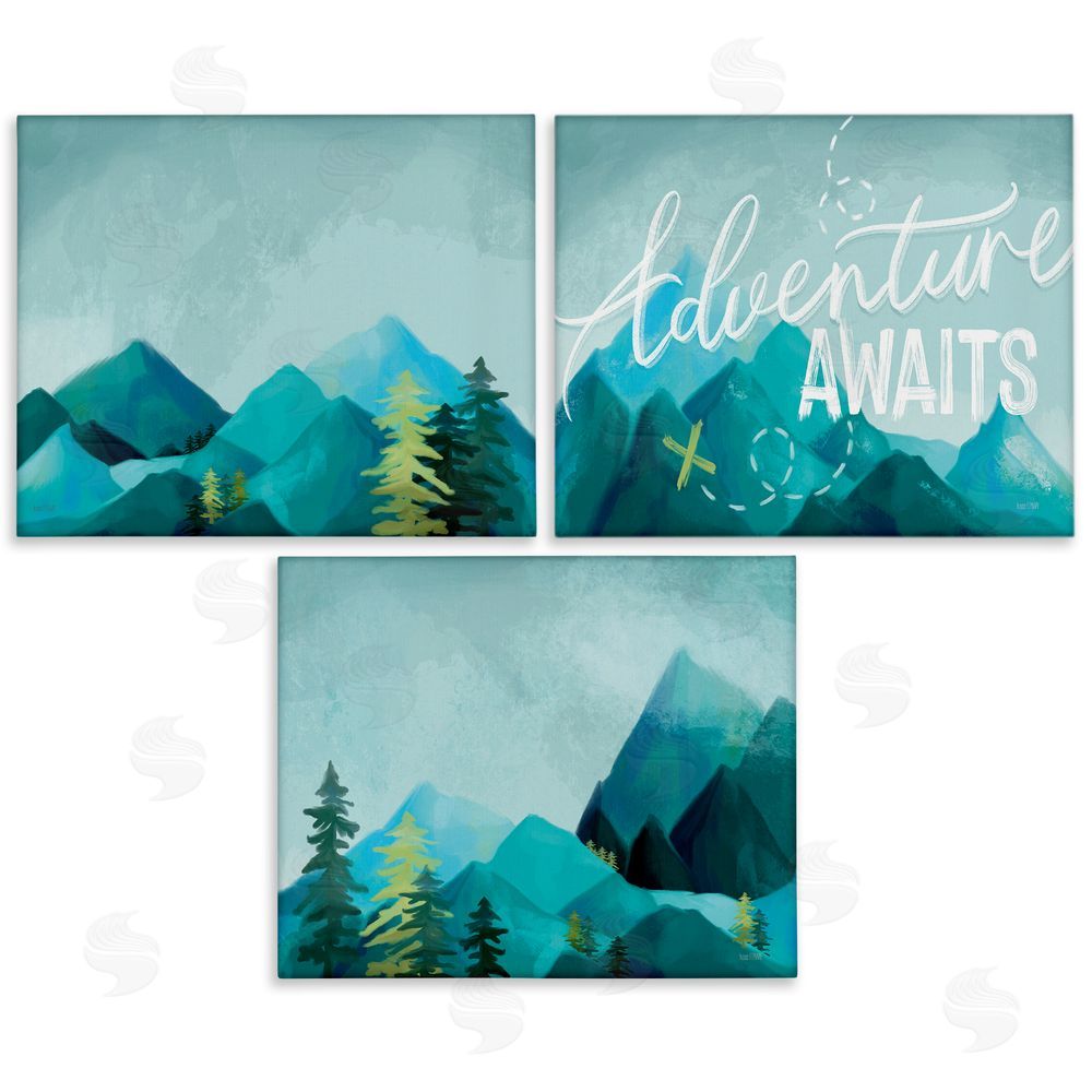 House Fenway Icy Panoramic Adventure Awaits Phrase Canvas Wall Art Print