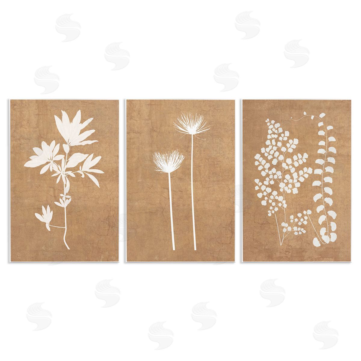 Graffitee Studios Nature Botanical Silhouettes Wooden Wall Plaque Art Print